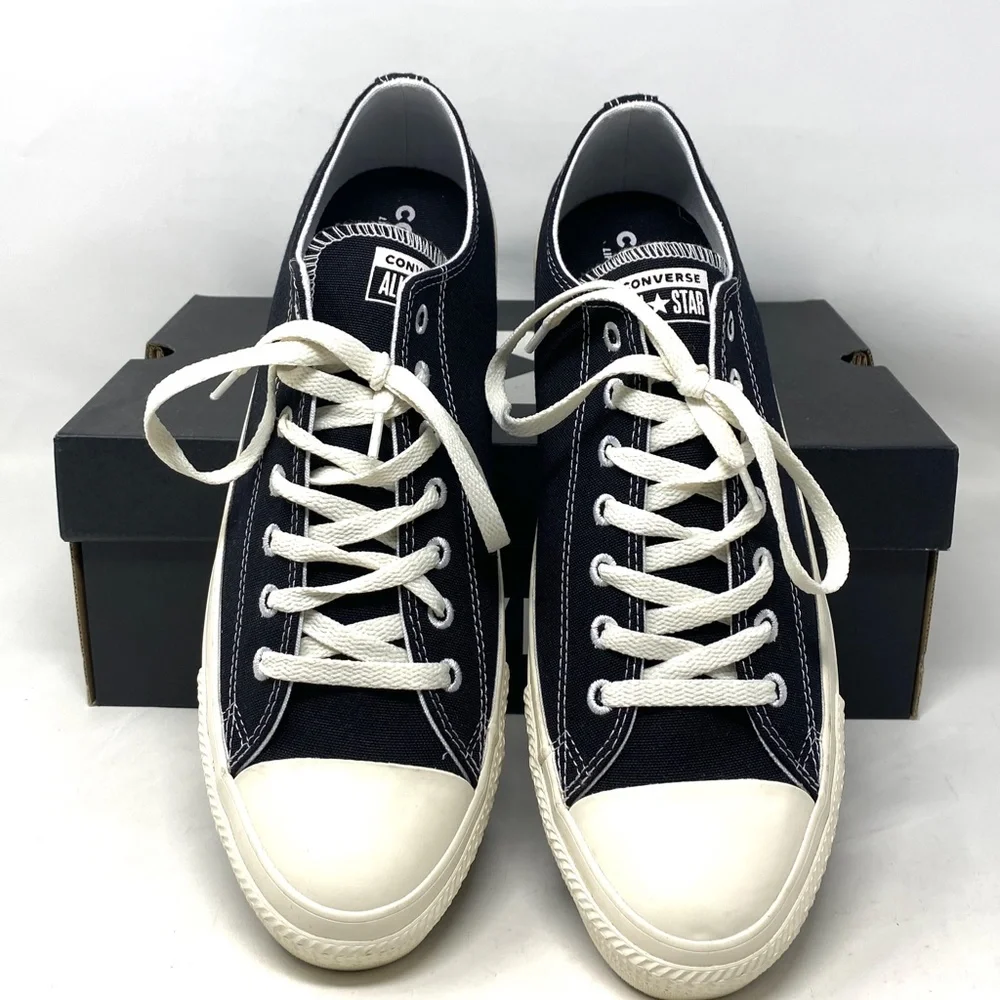 Converse Chuck Taylor Black Shoes Men’s Size Canvas Low Top SB Sneakers 167250C - Picture 5 of 11
